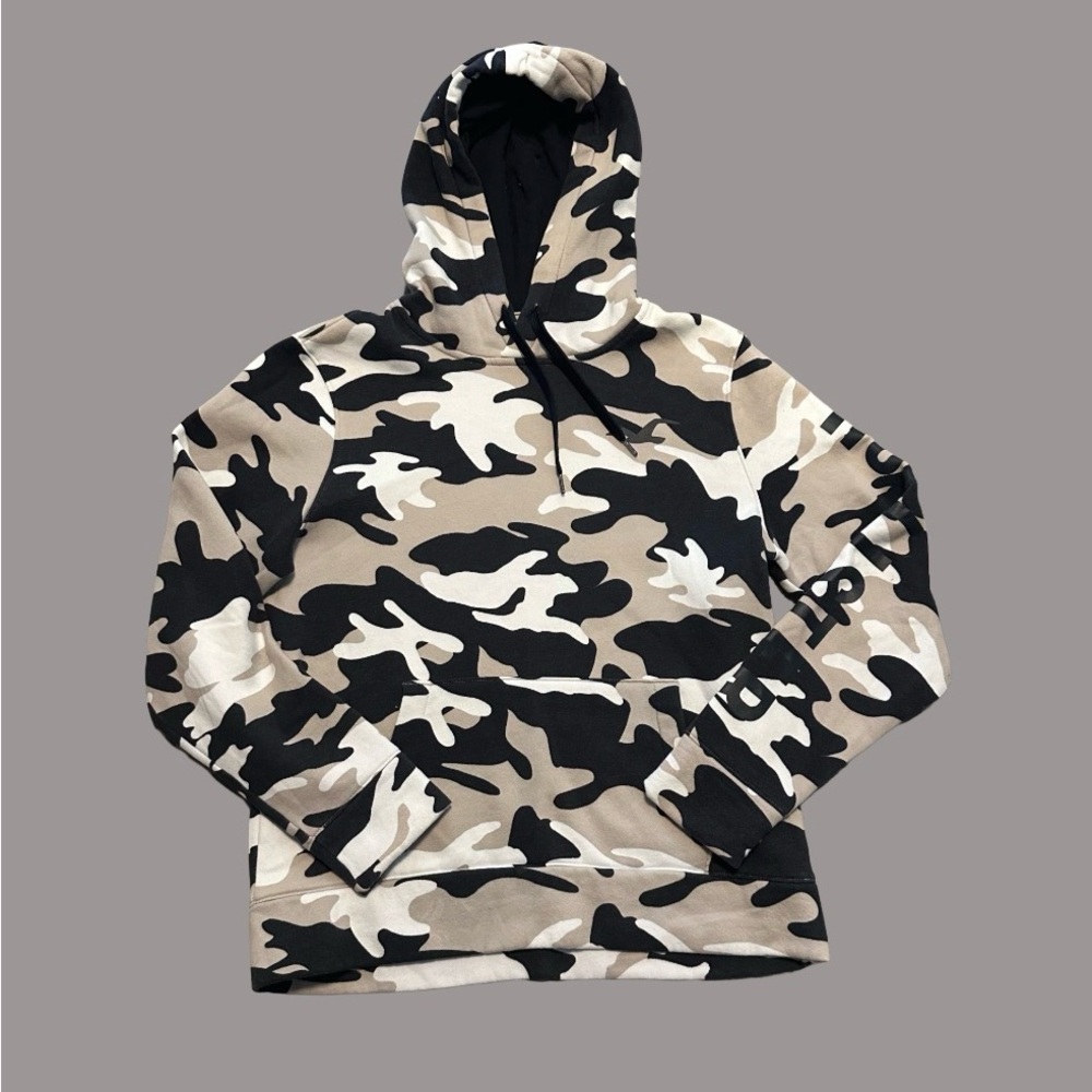 Hollister Unisex Camouflage Pullover Hoodie